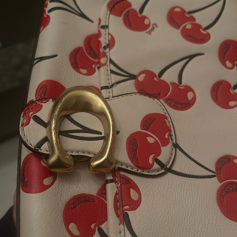 Coach Cherry Print Soft tabby Bag - Picture 4 of 10